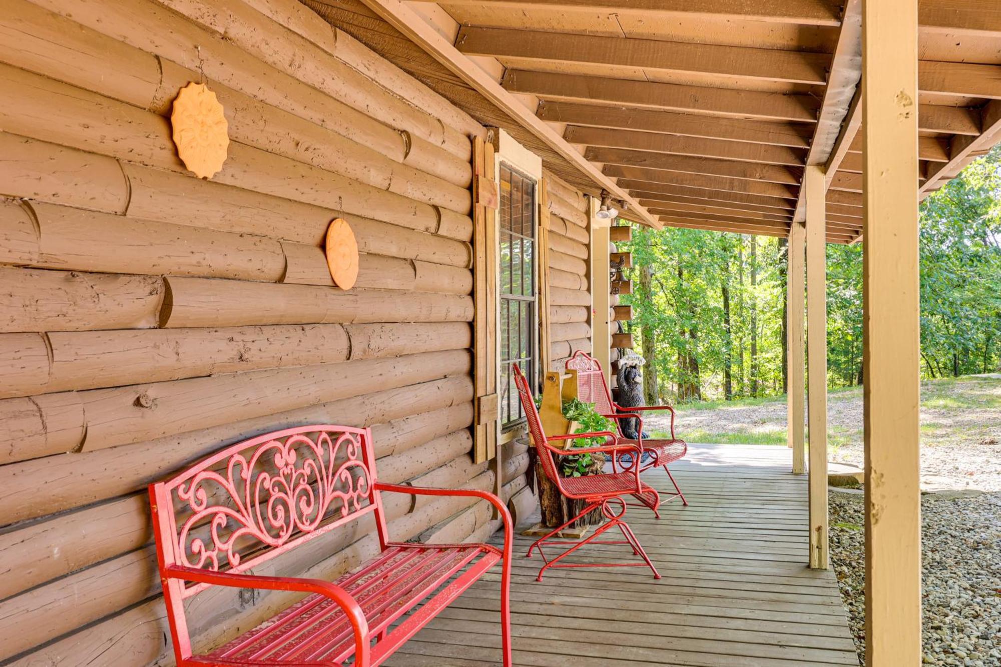 Mount Moriah Arkansas Log Cabin Rental Near Lake Greeson! מראה חיצוני תמונה